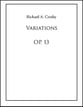 Variations piano sheet music cover